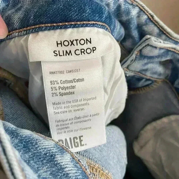 Anthropologie‎ Paige Hoxton Ultra High-Rise Slim Jeans Size 29 - Picture 12 of 16